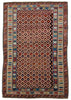 3'11"x6' Kuba Hand Knotted