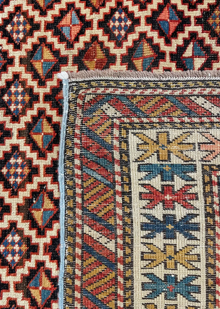 3'11"x6' Kuba Hand Knotted