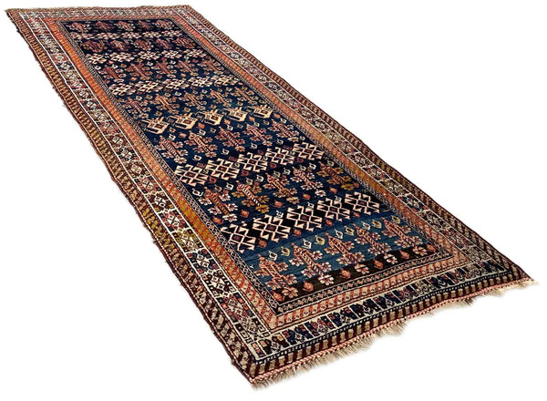 3'11"x8'3" N.W. Persian Kurdish Hand Knotted