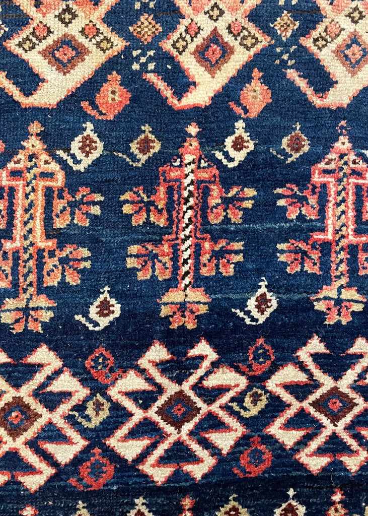 3'11"x8'3" N.W. Persian Kurdish Hand Knotted