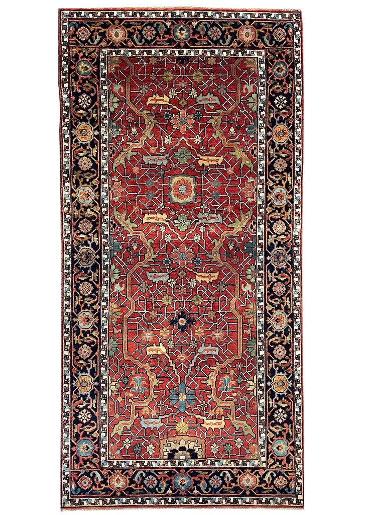 3'11"x8' Arabesque Hand Knotted