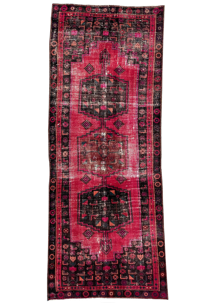 3'11"x9'10" Kurdish Mosul Hand Knotted