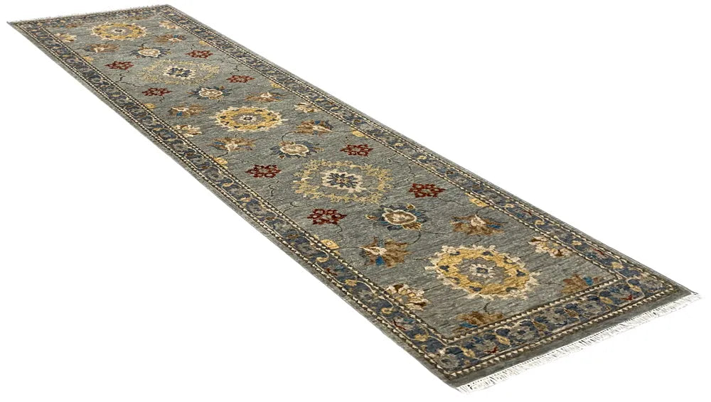 3'1"x10'2" Sultanabad Hand Knotted