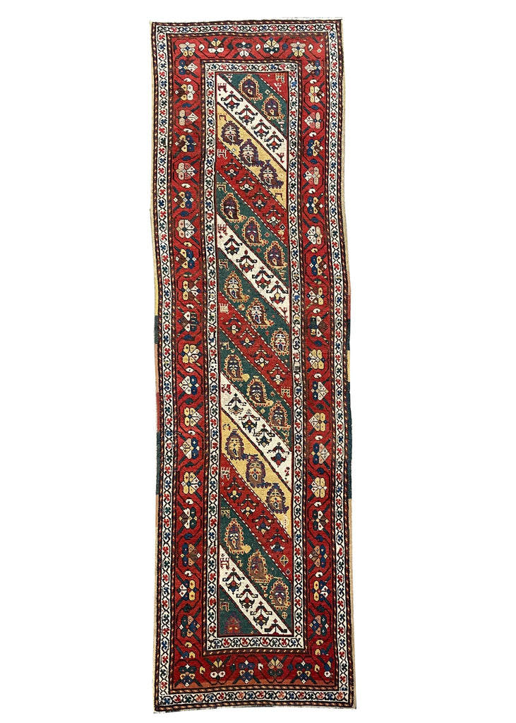 3'1"x10'8" Genje Hand Knotted