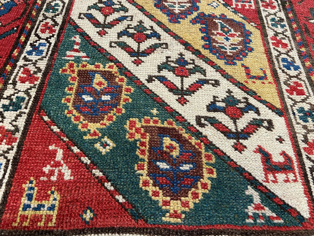 3'1"x10'8" Genje (s) Hand Knotted