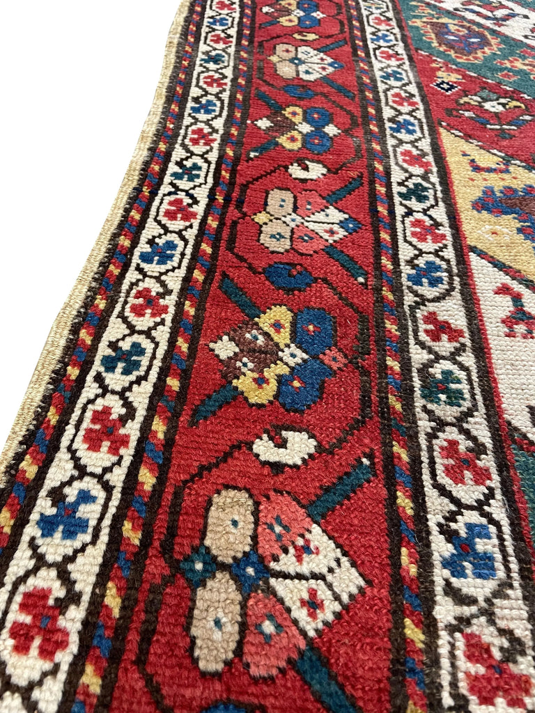 3'1"x10'8" Genje (s) Hand Knotted