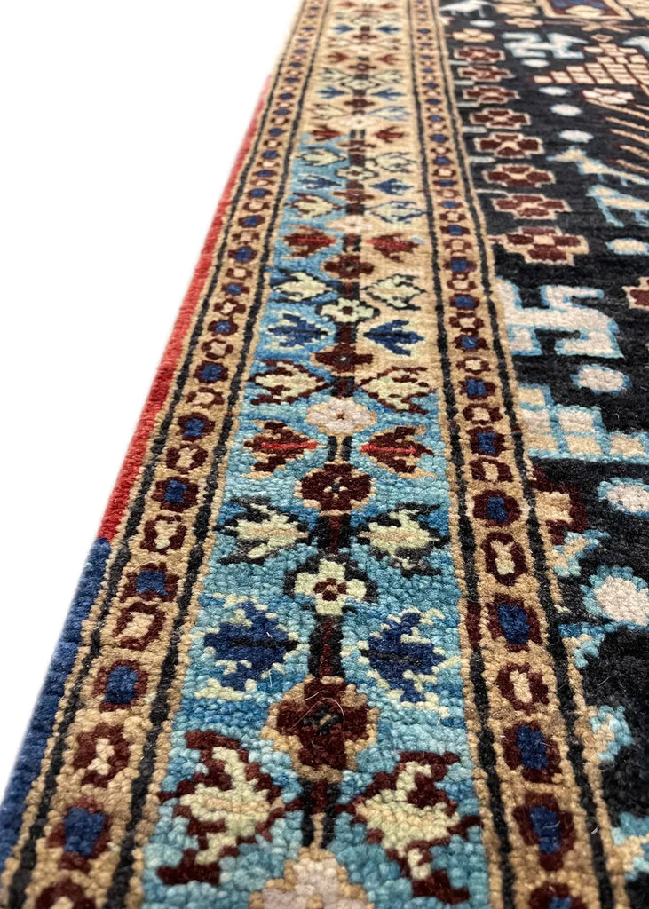 3'1"x12' Mashad Hand Knotted