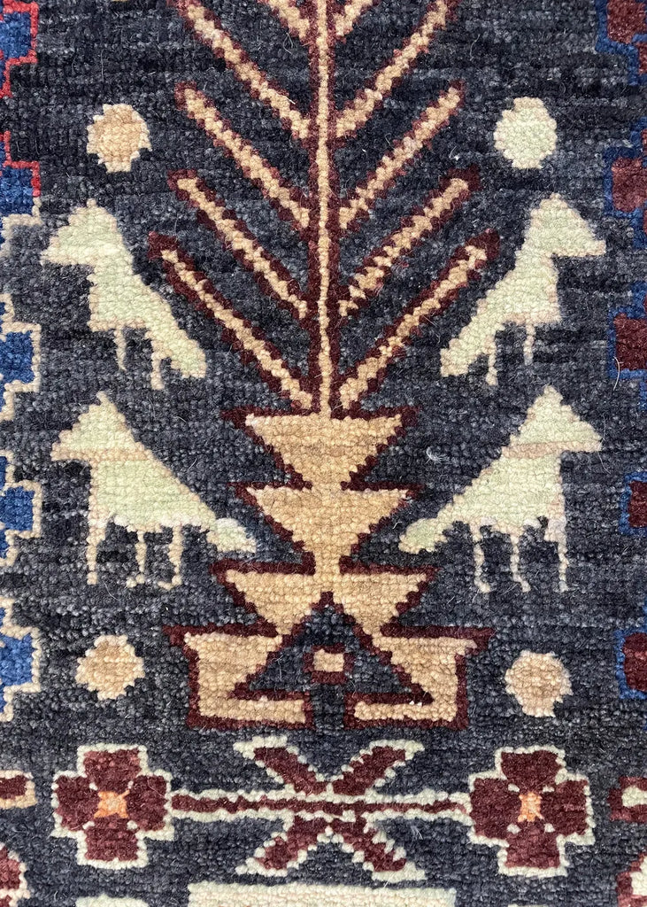 3'1"x12' Mashad Hand Knotted