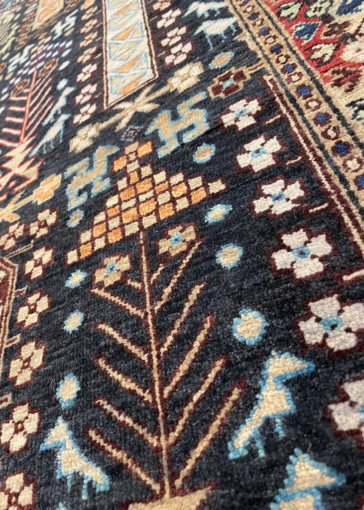 3'1"x12' Mashad Hand Knotted