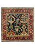 3'1"x3'1" Karaja Hand Knotted