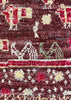 3'1"x3'3" Burano Moroccan Birds & Camels Hand Knotted