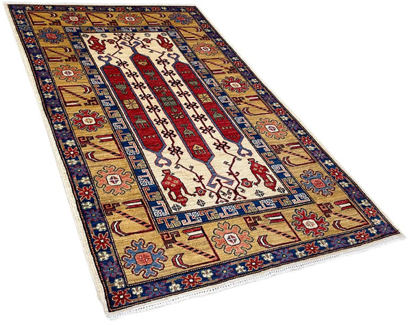 3'1"x4'11" Ladik Hand Knotted