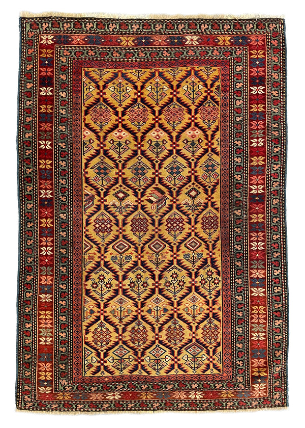 3'1"x4'3" Kuba Hand Knotted