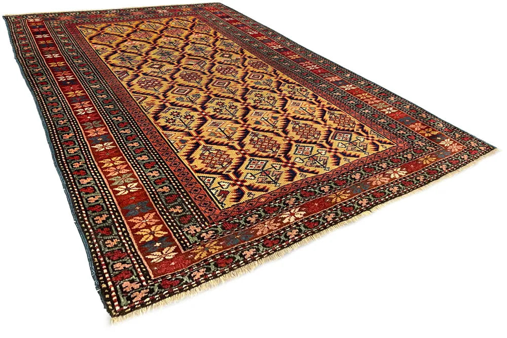 3'1"x4'3" Kuba Hand Knotted