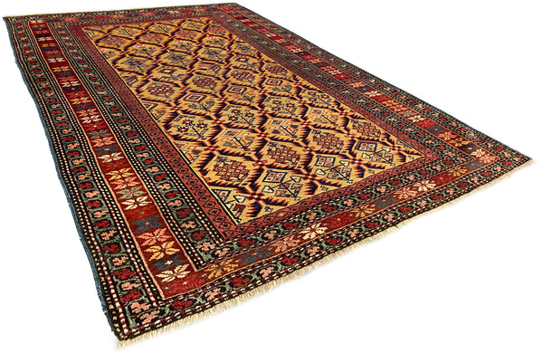 3'1"x4'3" Kuba Hand Knotted