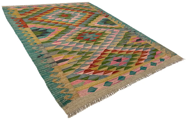 3'1"x4'4" Kilim Hand Woven