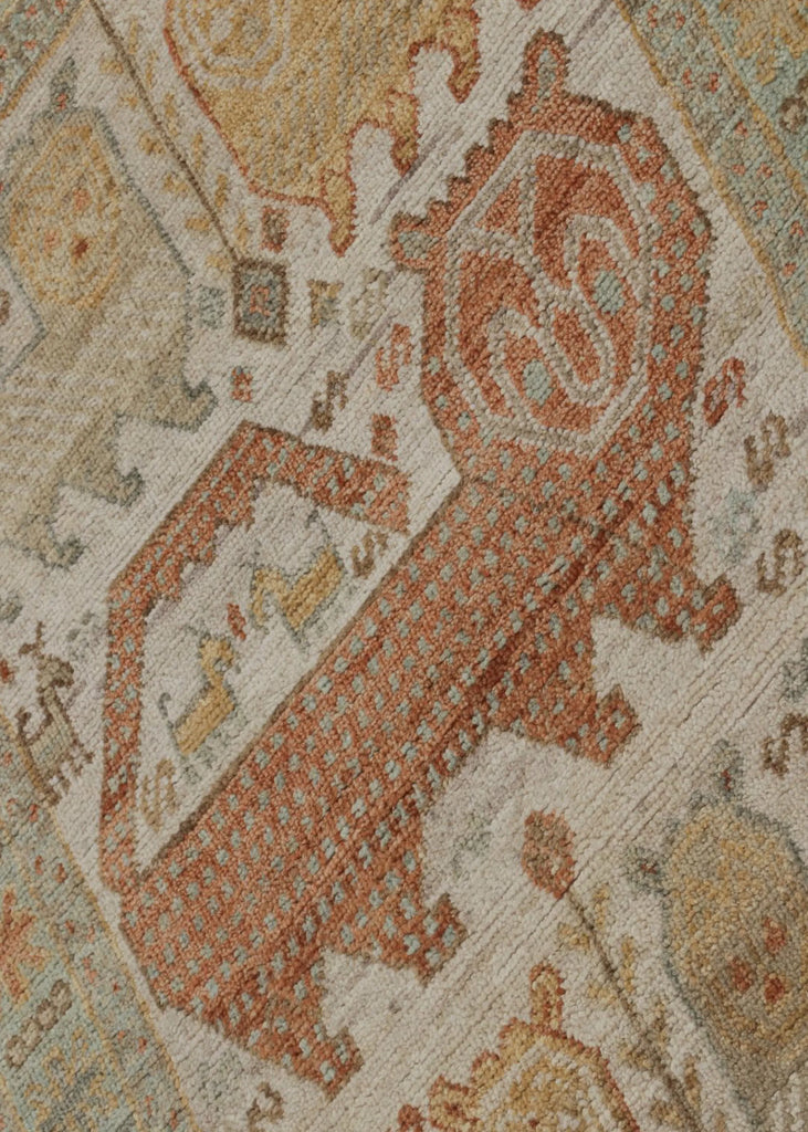 3'1"x5'11" Lori Lions Hand Knotted