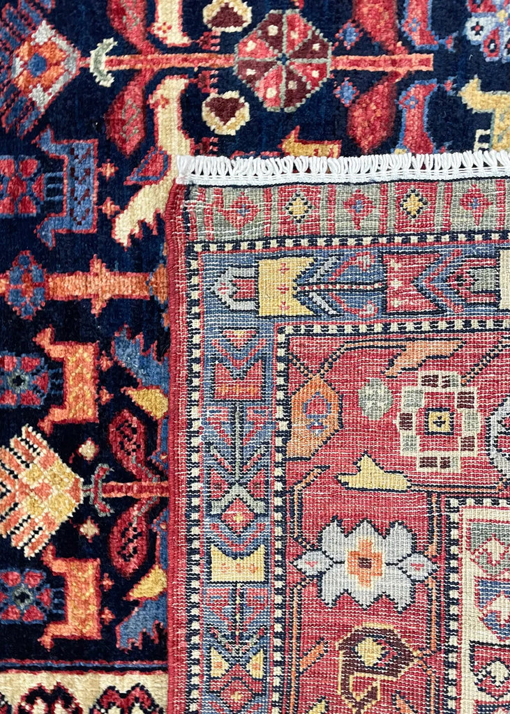 3'1"x5'1" Khamseh Hand Knotted