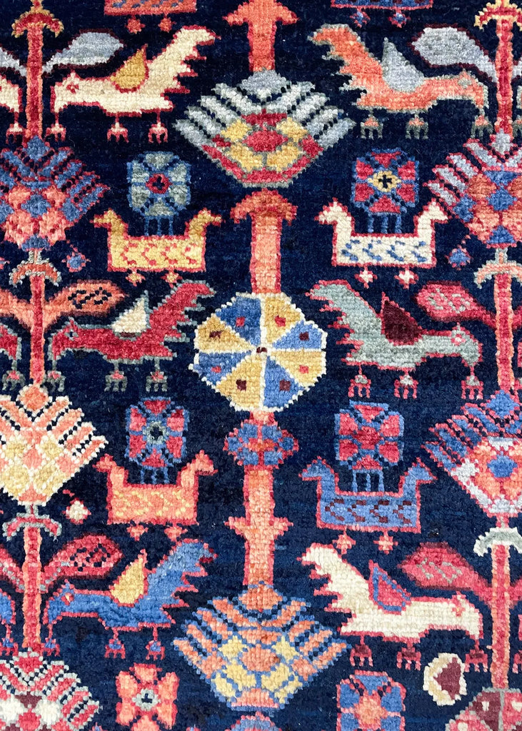 3'1"x5'1" Khamseh Hand Knotted