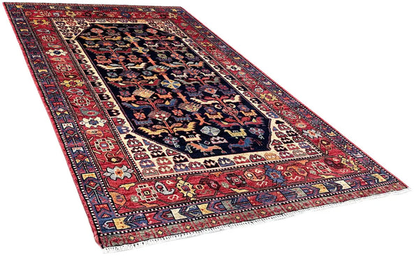 3'1"x5'1" Khamseh Hand Knotted