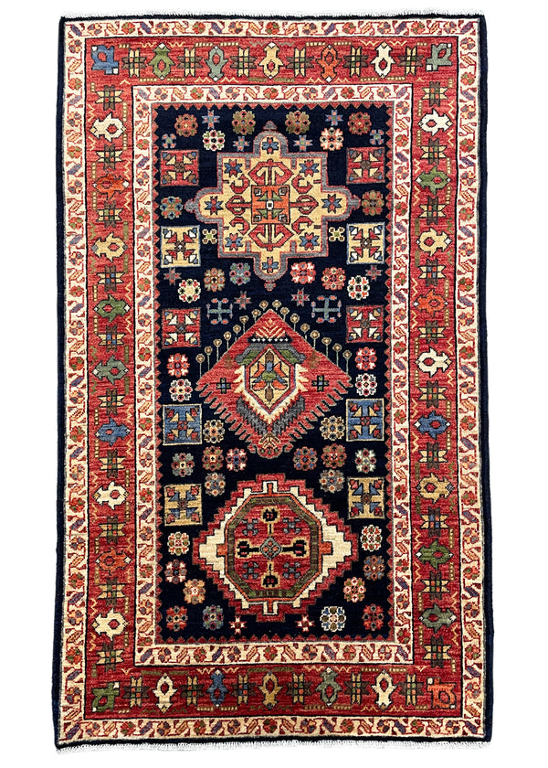 3'1"x5'1" Moghan Hand Knotted