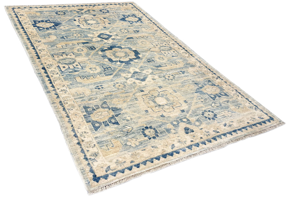 3'1"x5'1" Tabriz Hand Knotted