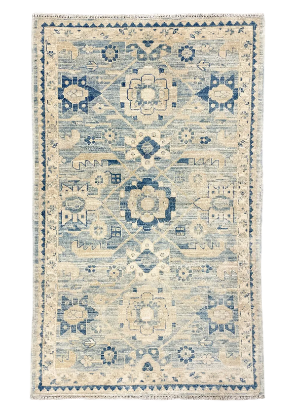 3'1"x5'1" Tabriz Hand Knotted