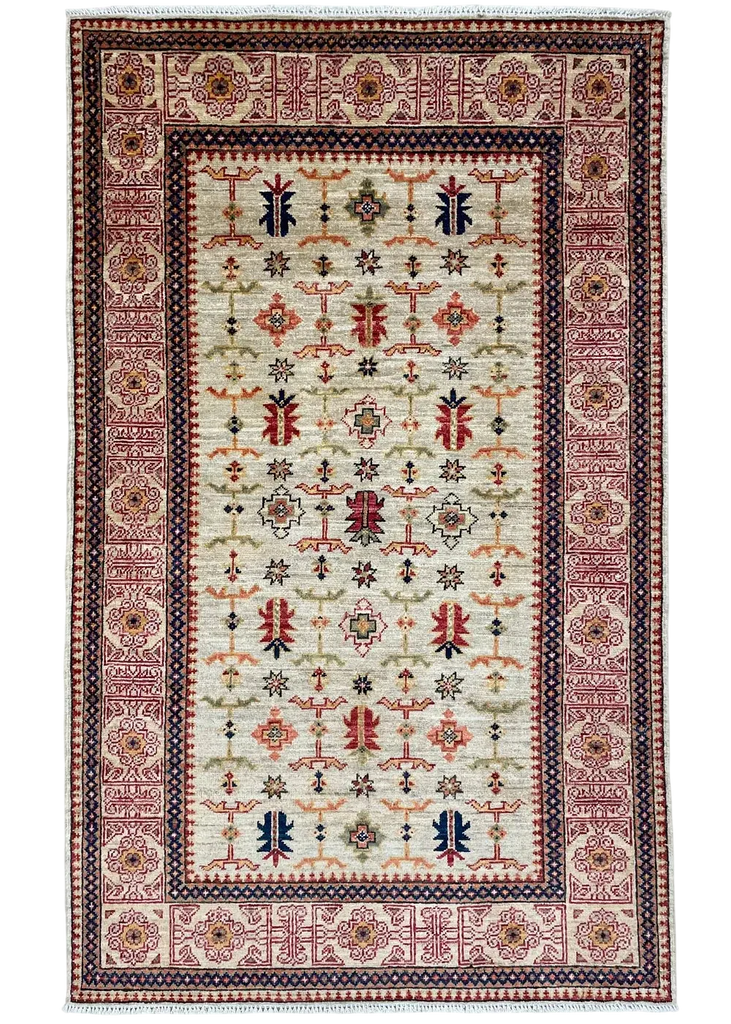 3'1"x5'2" Aspen Collection Kuba Hand Knotted