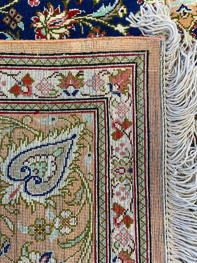 3'2"x4'10" Qum (s) Hand Knotted