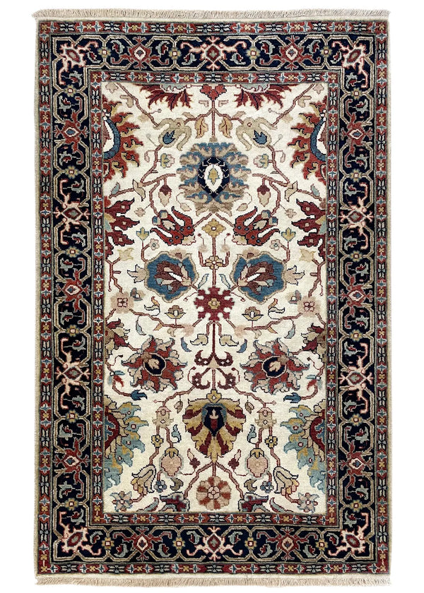 3'2"x4'10" Tabriz Hand Knotted