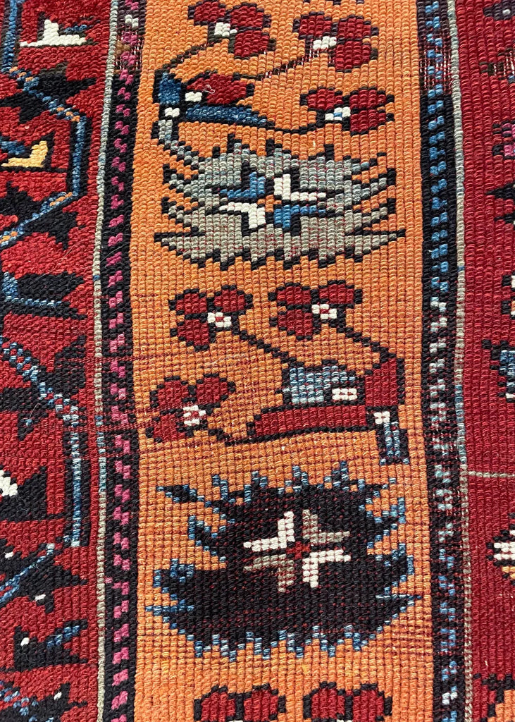 3'2"x4'2" Bergama Tree of Life Hand Knotted