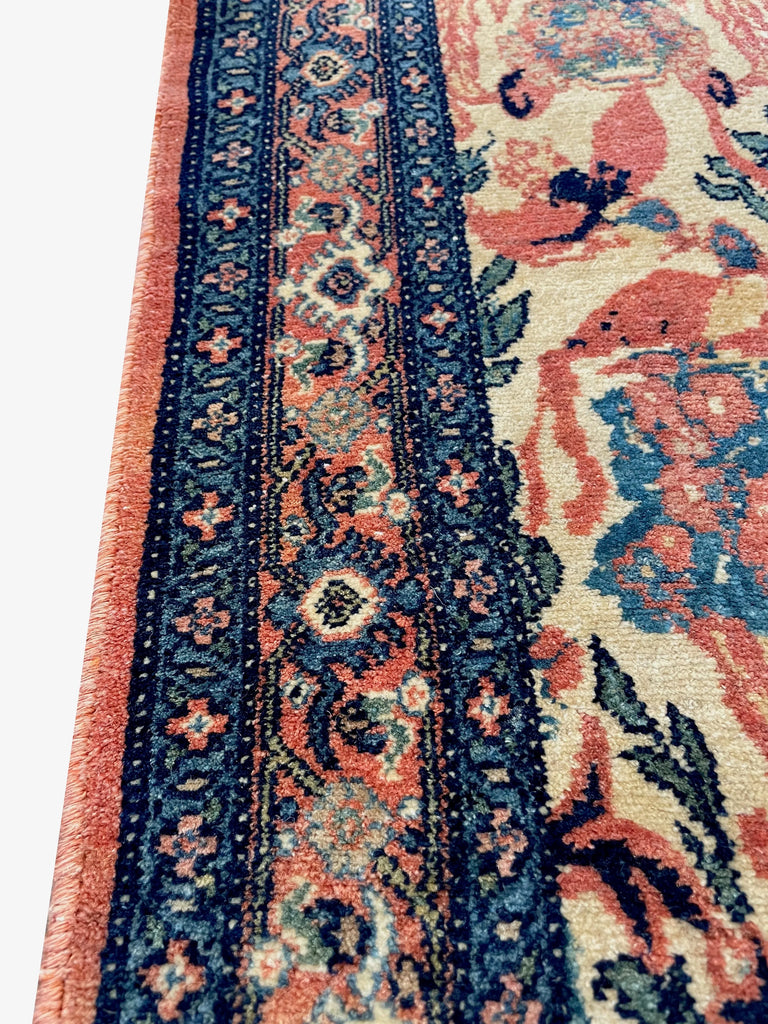 3'2"x4'3" Sennah Hand Knotted
