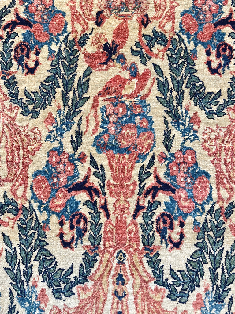3'2"x4'3" Sennah Hand Knotted