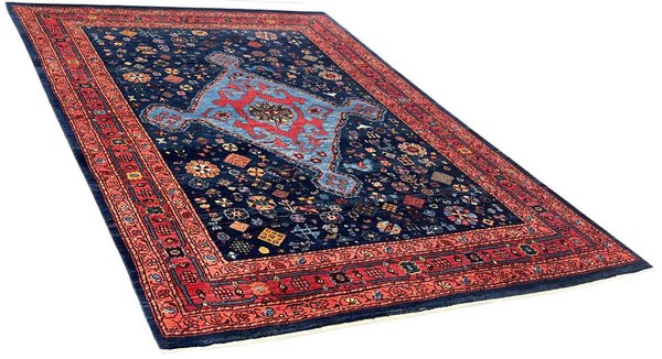 3'2"x4'9" Qashqai Hand Knotted