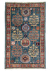 3'2"x5'1" Bamyan Kazak Hand Knotted