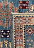3'2"x5'1" Bamyan Kazak Hand Knotted