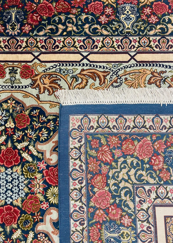 3'2"x5'2" Qum Hand Knotted