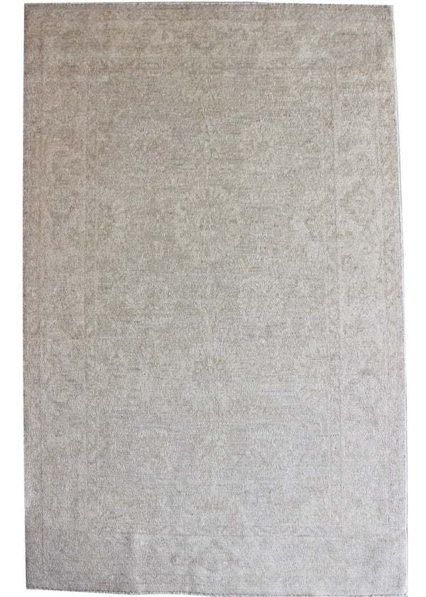 3'2"x5' "White Wash" Mina Khani Hand Knotted