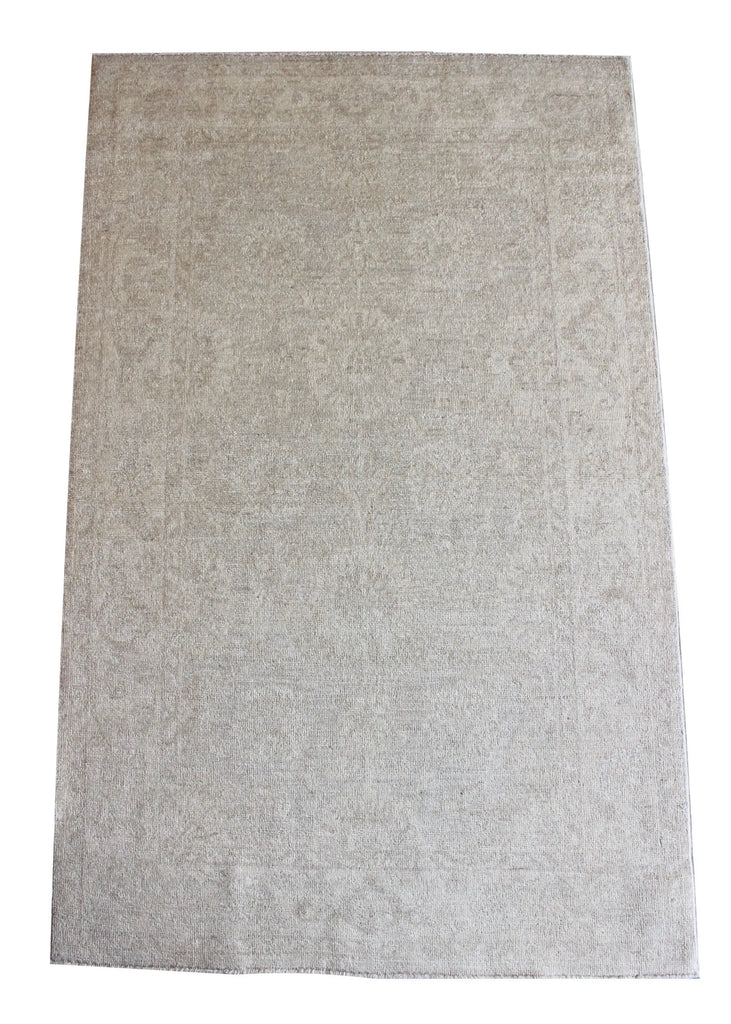 3'2"x5' "White Wash" Mina Khani Hand Knotted