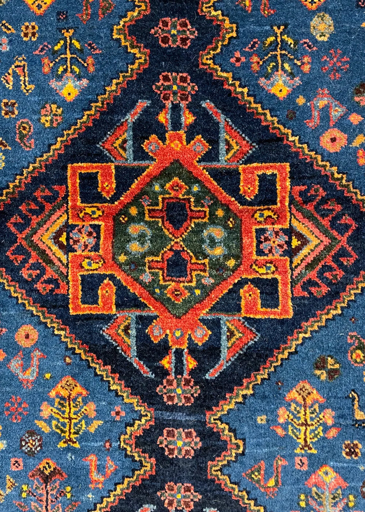 3'2"x6'4" Qashqai Hand Knotted