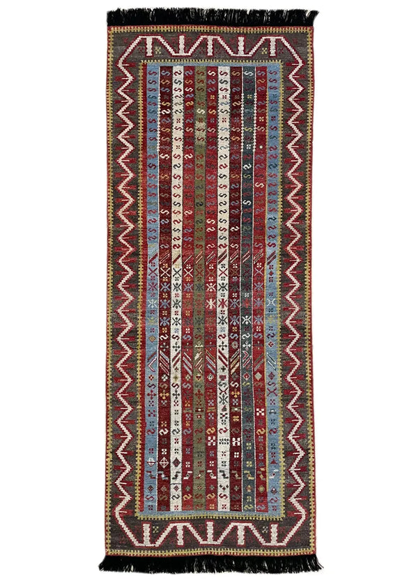 3'2"x8'3" Burano Aydin (s) Hand Knotted