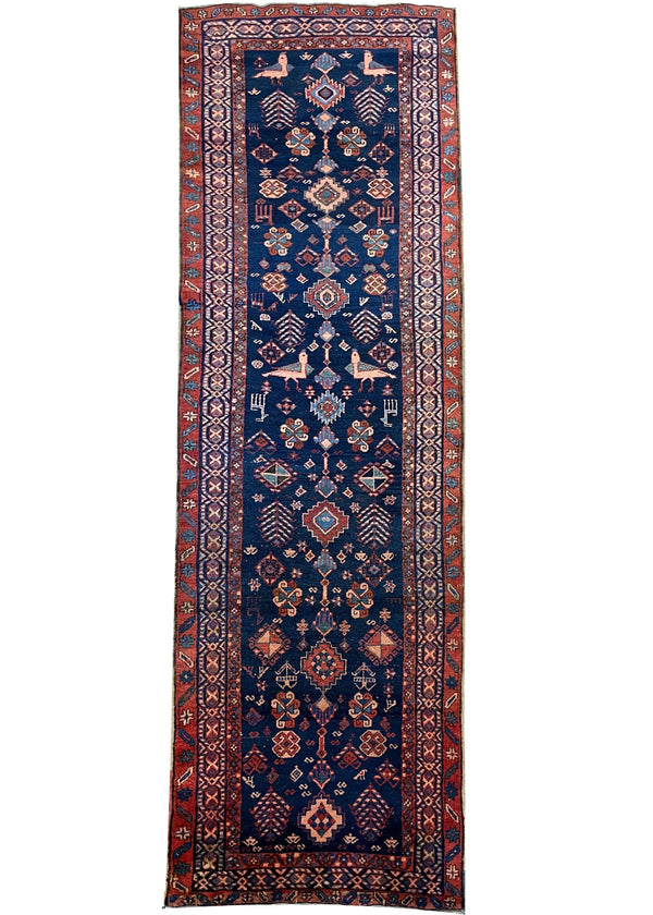 3'3"x10'11" Ardebil Hand Knotted