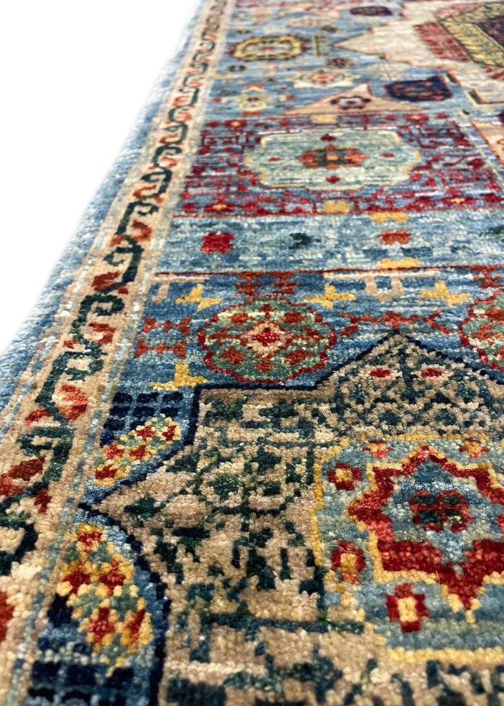 3'3"x4'11" Bamyan Mamluk Hand Knotted