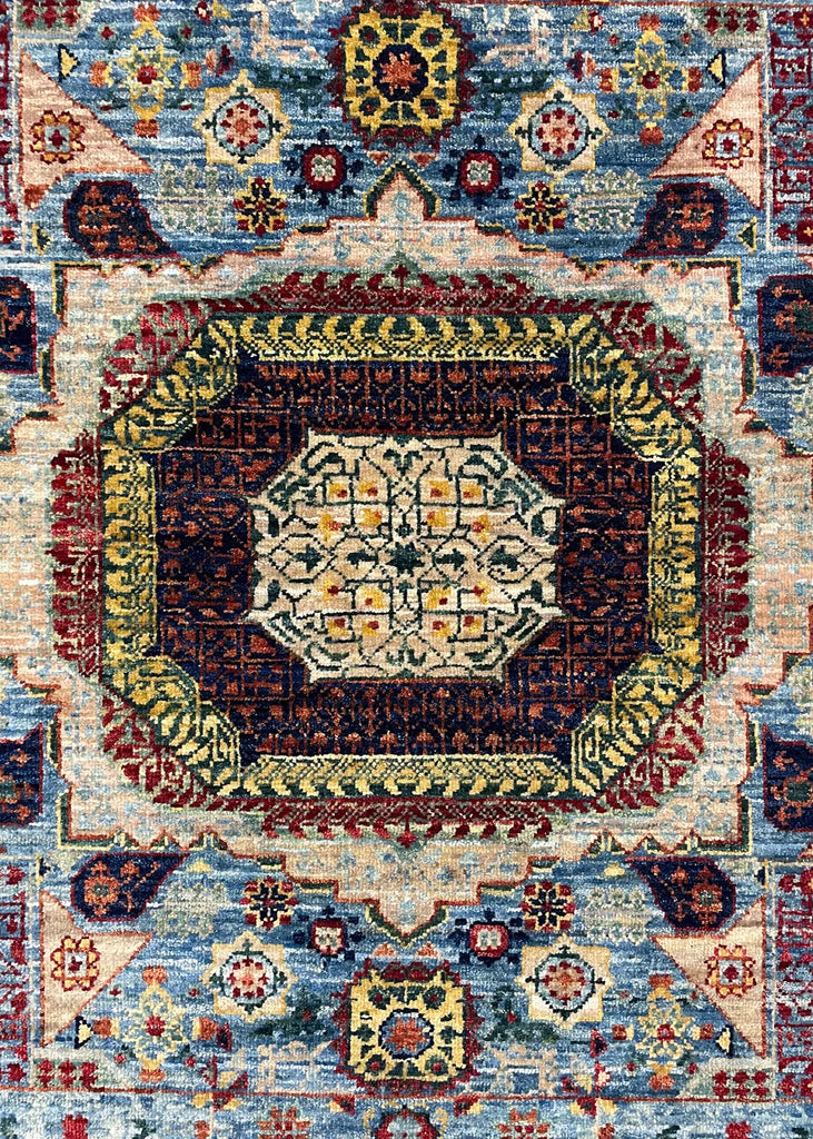 3'3"x4'11" Bamyan Mamluk Hand Knotted