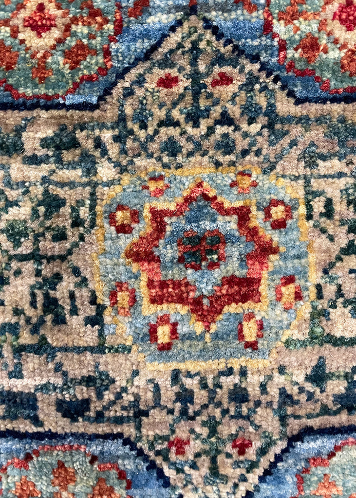 3'3"x4'11" Bamyan Mamluk Hand Knotted