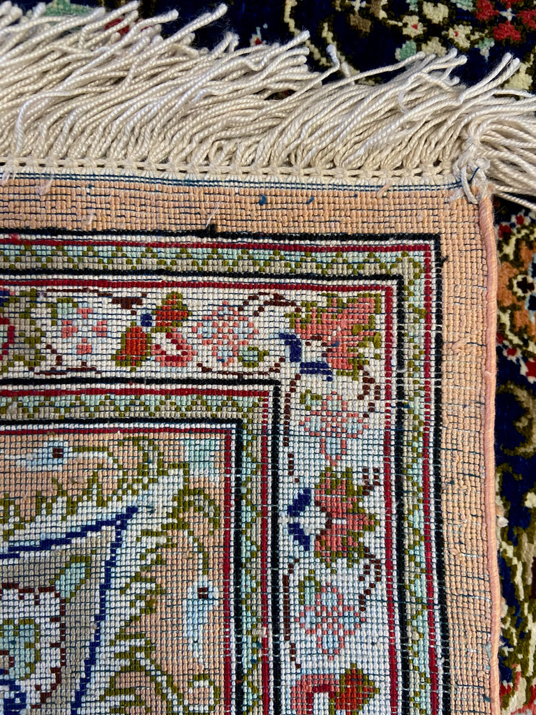 3'3"x4'11" Qum Hand Knotted