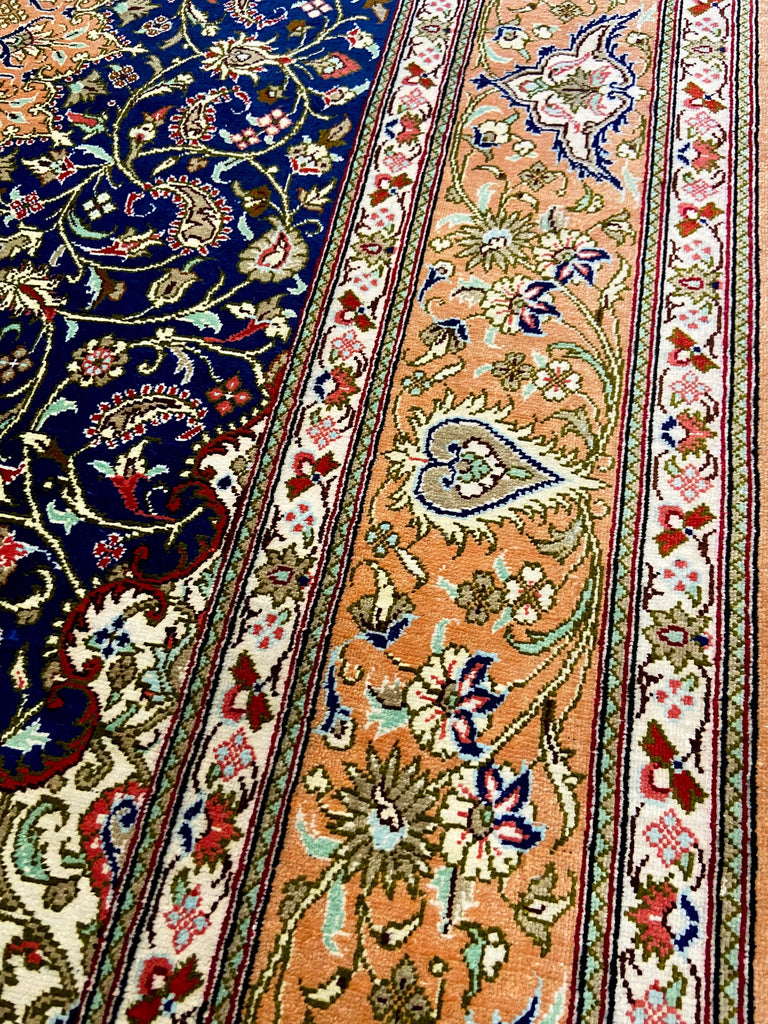 3'3"x4'11" Qum Hand Knotted