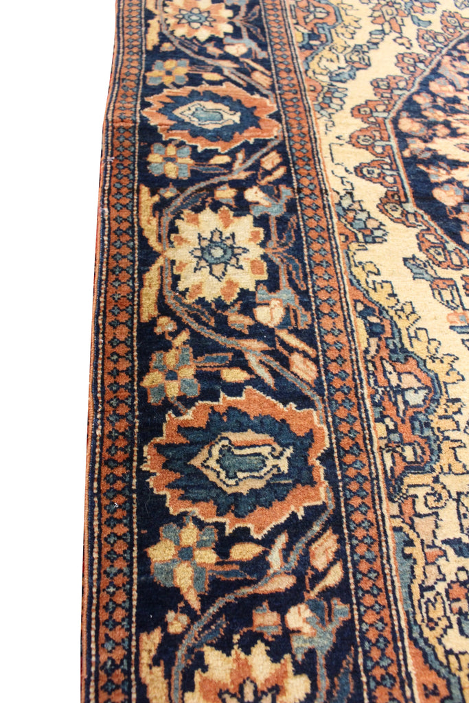 3'3"x5'1" Farahan Sarouk Hand Knotted