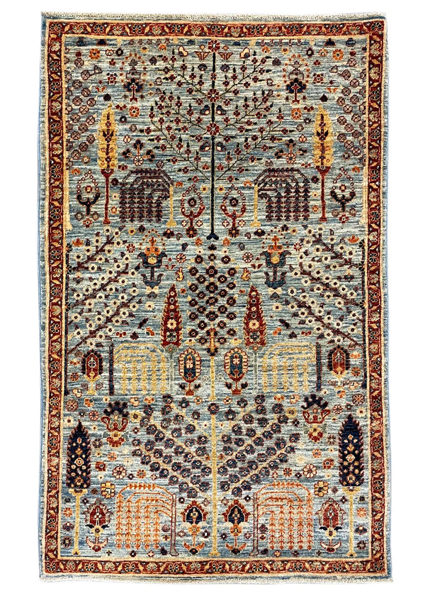 3'3"x5'3" Bakshiesh Hand Knotted