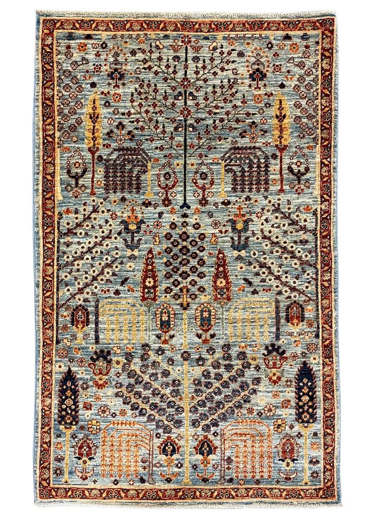 3'3"x5'3" Bakshiesh Hand Knotted